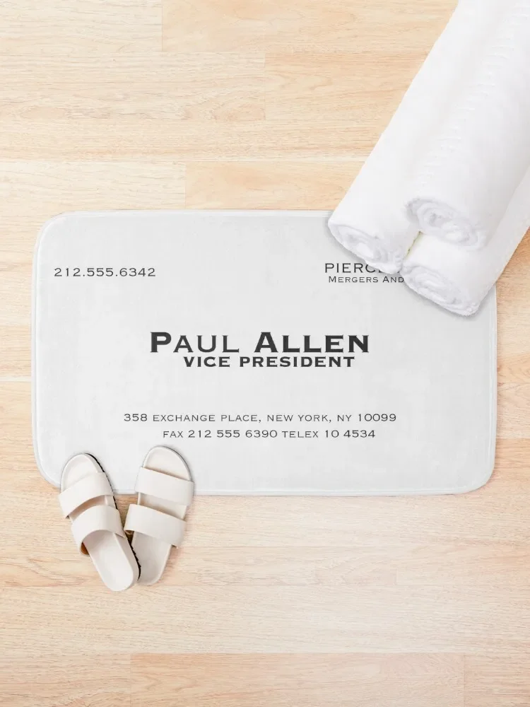 Paul Allen Business Card Bath Mat Anti Slip Bath Stickers Floor Toilet Accessories Sets For The Bathroom Floors For Bathroom Mat