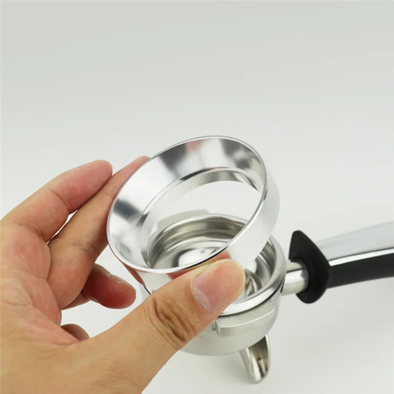 Magnetic Aluminum Dosing Ring Cup Funnel 51MM Filter Brewing Bowl Coffee Powder Basket Portafilter Accessories