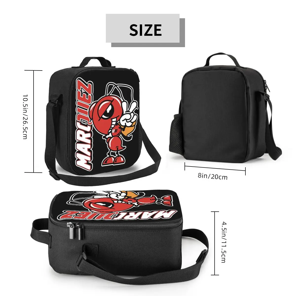 Custom Marquez Lunch Bag Men Women Thermal Cooler Insulated Lunch Boxes for Children School