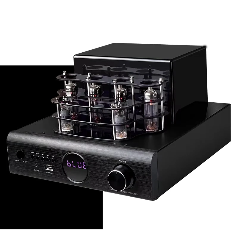 100W*2 HiFi Wireless for Tube Amplifier USB High-Power Metal Vacuum Audio Home Music Speaker