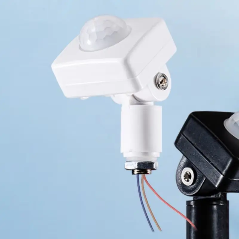 Outdoor LED Lamp PIR Human Body Induction Detector 180° Rotatable Motion Sensor Light Switch 110/220V Timing Adjustable Sensor C