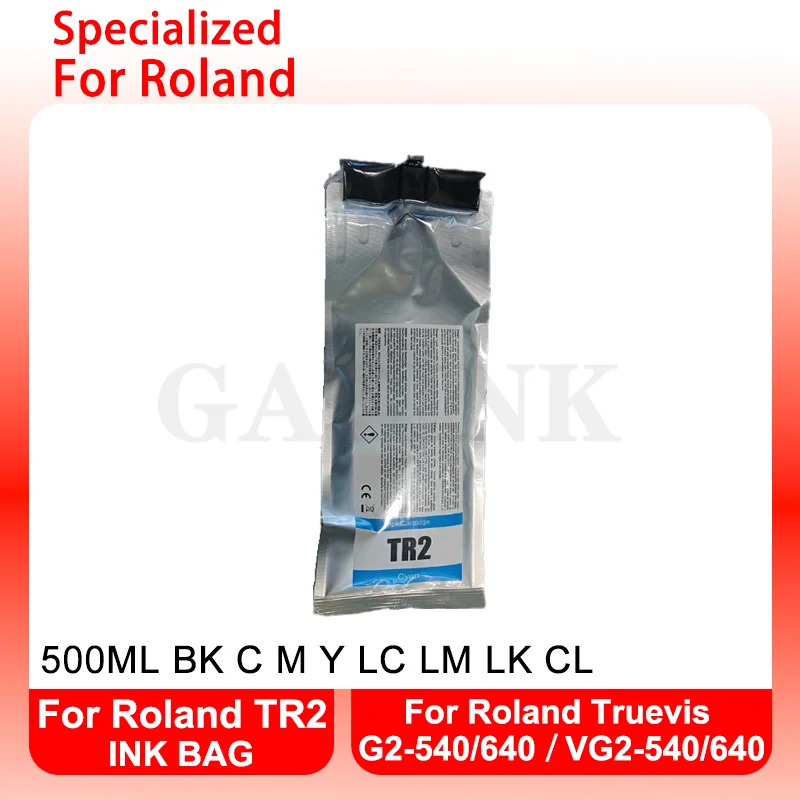 Ink Bag For Roland TR2 With One Time Use Chip 500ML For Roland Truevis G2-540 G2-640 VG2-540 VG2-640 Printer