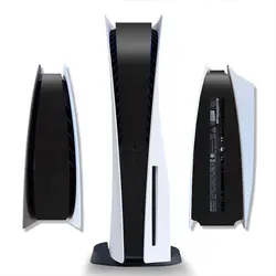 for PS5 Console Middle Skin Middle Strip Sticker PS5 Console Center Part Protection Strip Film PS5 Middle Sticker- Matt black
