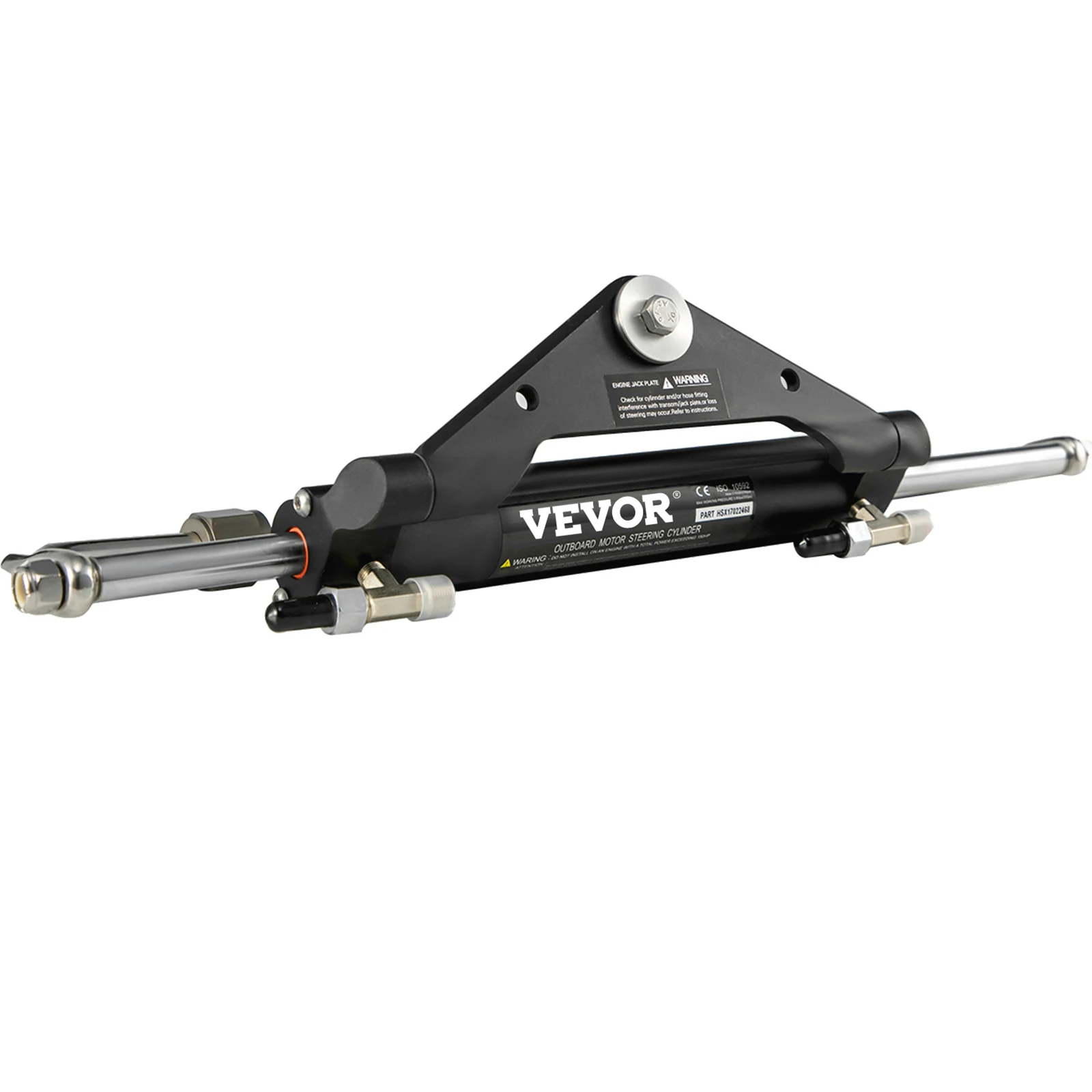 VEVOR HC4645H Front Mount Hydraulic Outboard Marine Steering Cylinder Suit for Up to 150HP Boats Steering