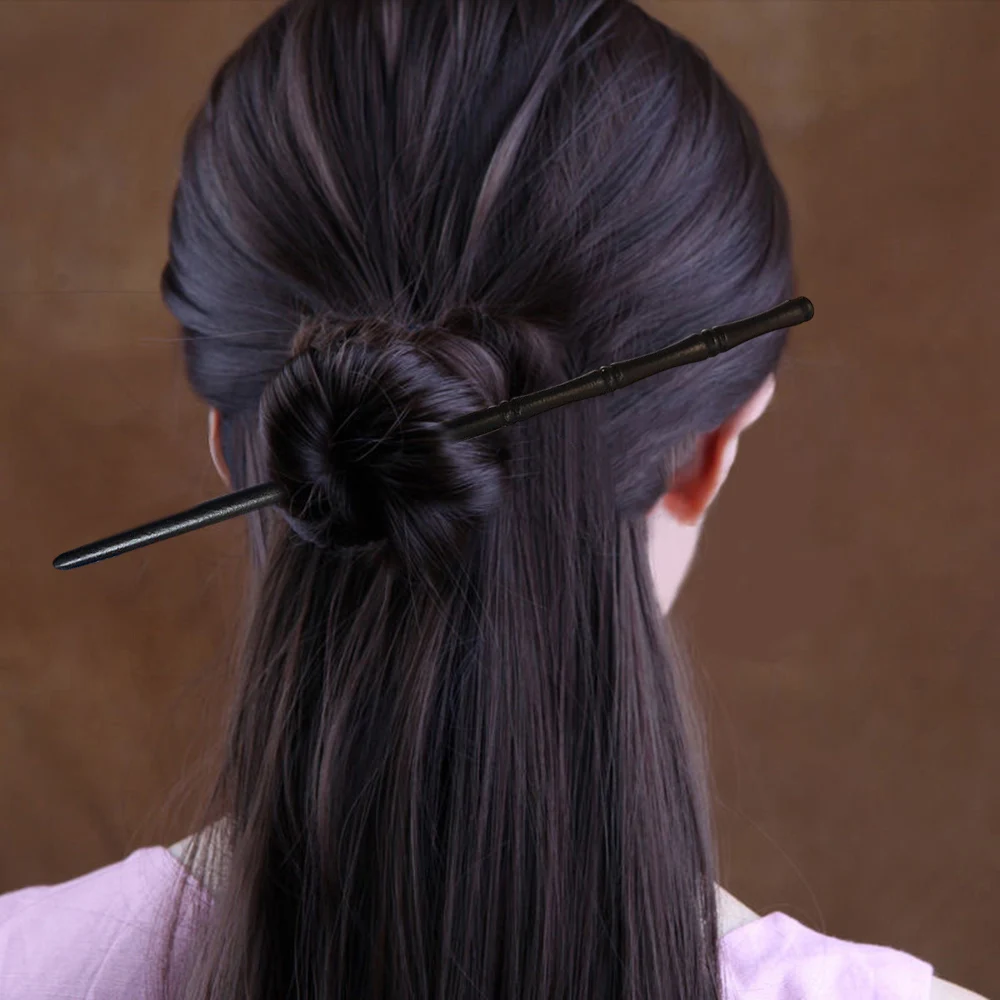 Classic Wooden Hair Stick Chiense Style Bamboo Shaped Hairpin Chopstick For Women Vintage Hanfu Cheongsam Decor Hair Bun Jewelry view 2