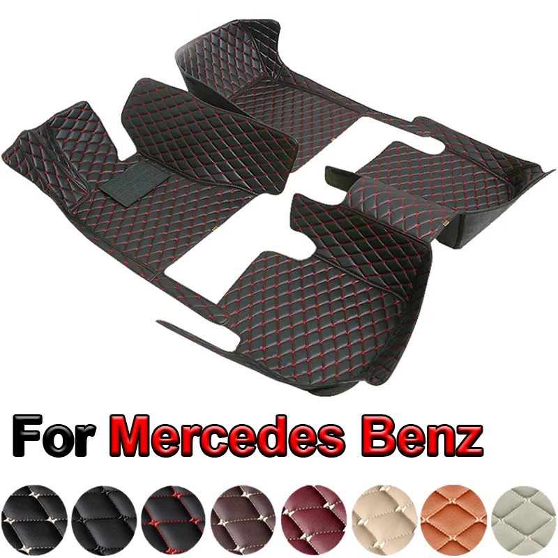

3PCS Custom 3D Car Floor Mats for Mercedes Benz GLA X156 H247 2019-2023GLB 5 Seat 7 Seat Interior Accessories Artificial Leather