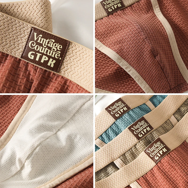 3-pack men's underwear men's briefs youth sports shorts ice silk breathable summer sexy underwear