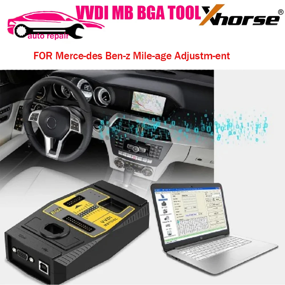 Original Xhorse V5.1.1 VVDI MB BGA Tool Benz Key Programmer FOR Mer-ced-es Ben-z Milea-ge Adjustme-nt