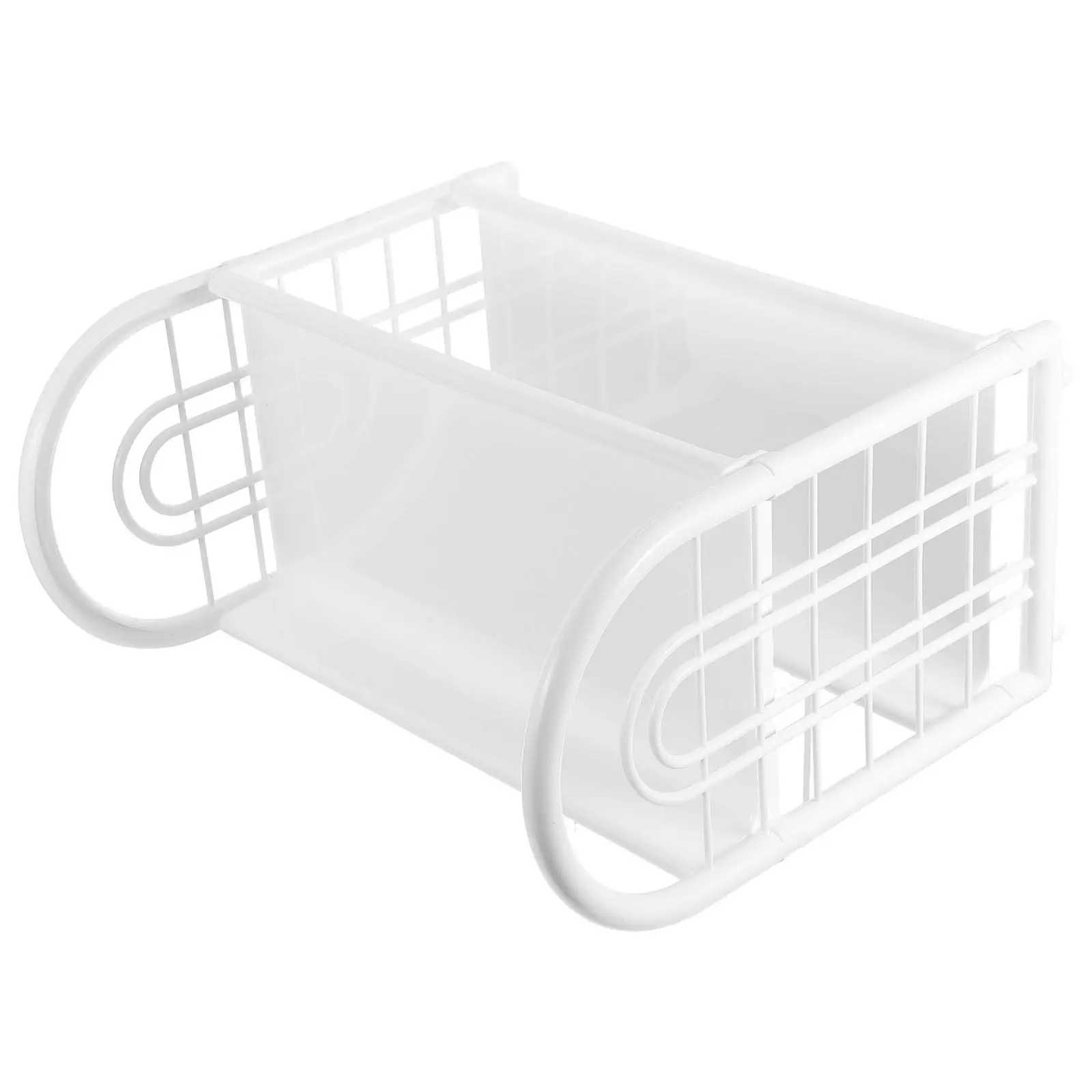 Desktop Storage Rack Organizer 2-Tier White Multi-layer Shelf Home Office Dorm Books Stationery Drawer