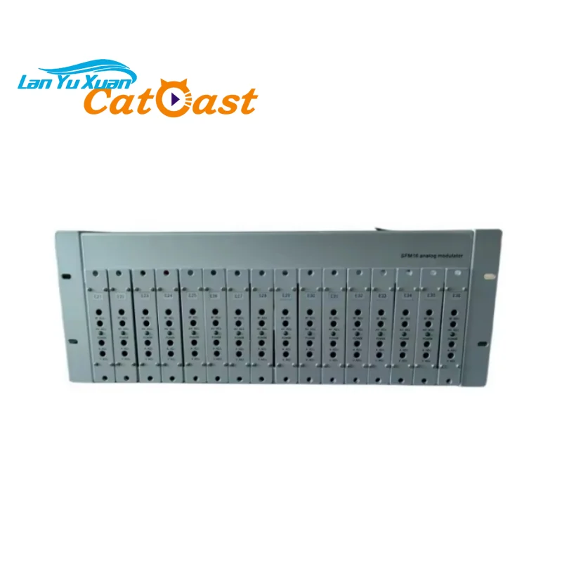 Fixed 16 in 1 Multi-Channel RF CATV AV Analog Modulator 47-862MHz Frequency Range Metal High-quality Power