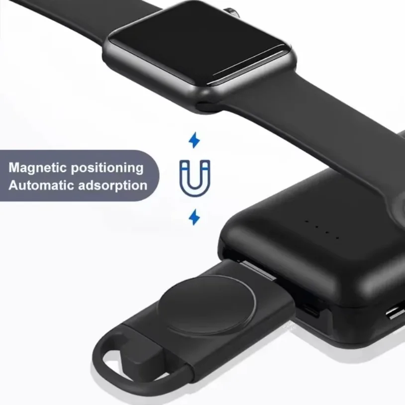 2 IN 1 PD Type C USB Magnetic Watch Wireless Charger For Apple Watch IWatch 10 9 8 7 6 5 SE Ultra Portable Fast Charging Station - Image 3
