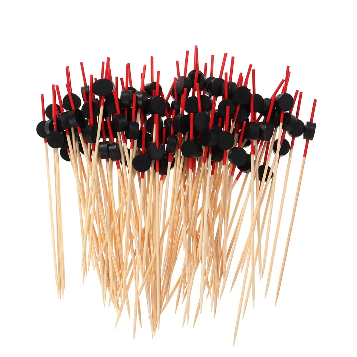 

100pcs Disposable Wooden Picks Eco Friendly Food Sticks Toothpicks Party Bamboo Skewers Drink Decorations Banquet