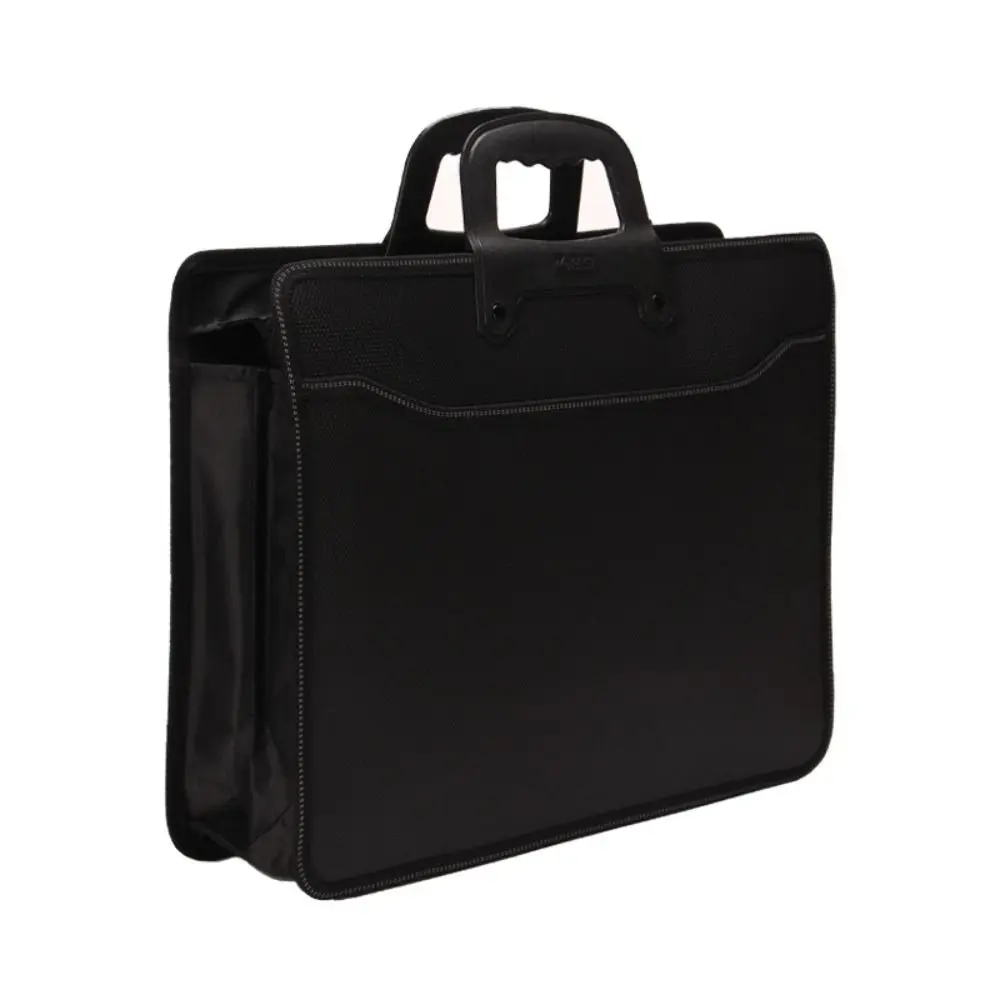 

Large Capacity Portable Business Bag Laptop Handbag A4 Size Office File Bag Hand Carry Oxford Cloth Document Bag