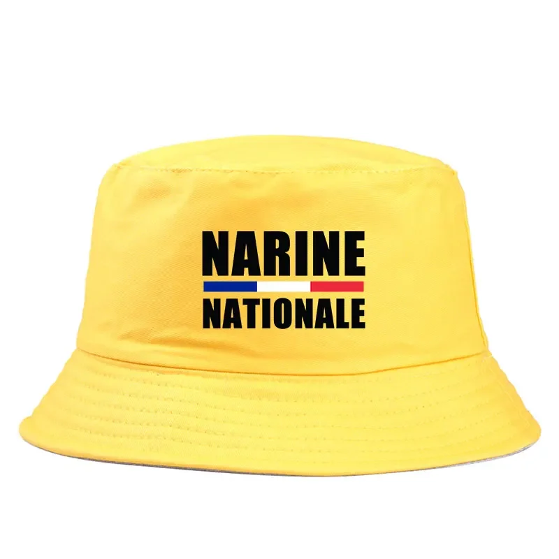 

Narine Nationale Letter Printed Bucket Hat Woman Man Summer Sun Fisherman Cap Unisex Casual Sports Panama Hats Solid Bob