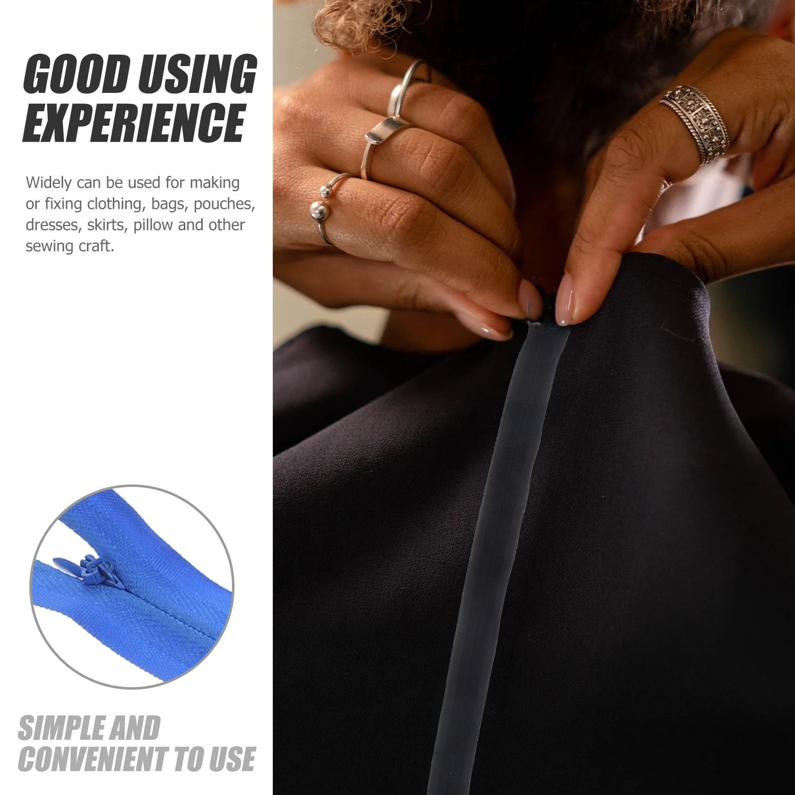 

20Pcs Assorted Color Invisible Zippers for Sewing Clothes Crafts DIY Pants Skirts Bags Sewing Zipper Clothing Zipper