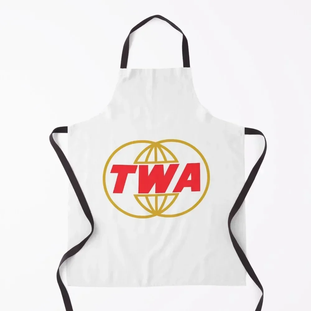 

TWA Airlines - Vintage Logo Apron Home Supplies House Things For Home And Kitchen Kitchen Kawaii Accessories Apron