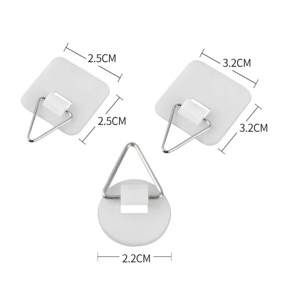 30 Wall Mounted Adhesive Hooks, Invisible Adhesive Board Hooks, Non Perforated Wall Mounted Frame Installation