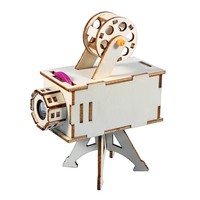 1/3/5/10 PCS Wooden DIY Projector Science Experiment Kit for Children - Educational Physics Model Toy Ideal Birthday Gift