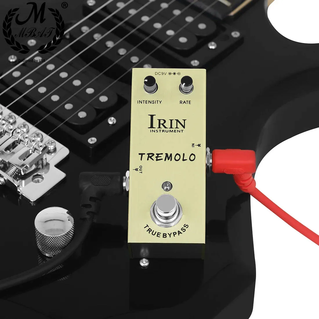 IRIN Tremolo Electric Guitar Effect Pedal to Operate Sound Quality Non Destructive Durable Guitar Pedal Guitar Accessories
