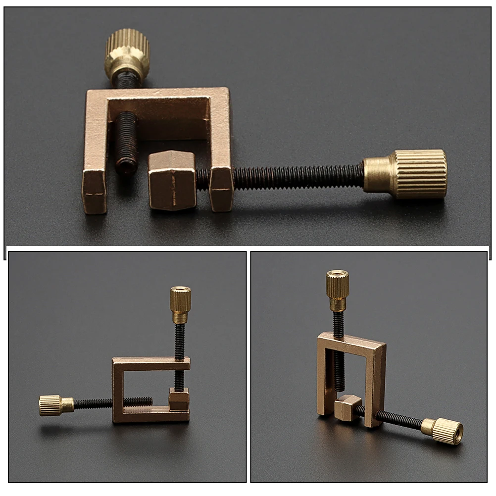 

Golden Violin Clamp Fixture Edges Clip Repair Tool Metal Holder All Sizes Easy Install Scratch For Musicians