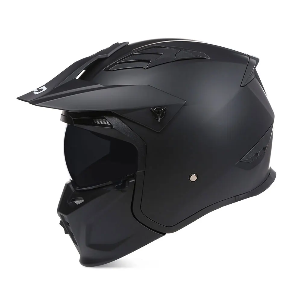 Casco de motocicleta de cara completa de carreras de seguridad, Capacete deportivo para descenso para las cuatro estaciones, cara abierta extraíble para barbilla, Casco aprobado por DOT ECE