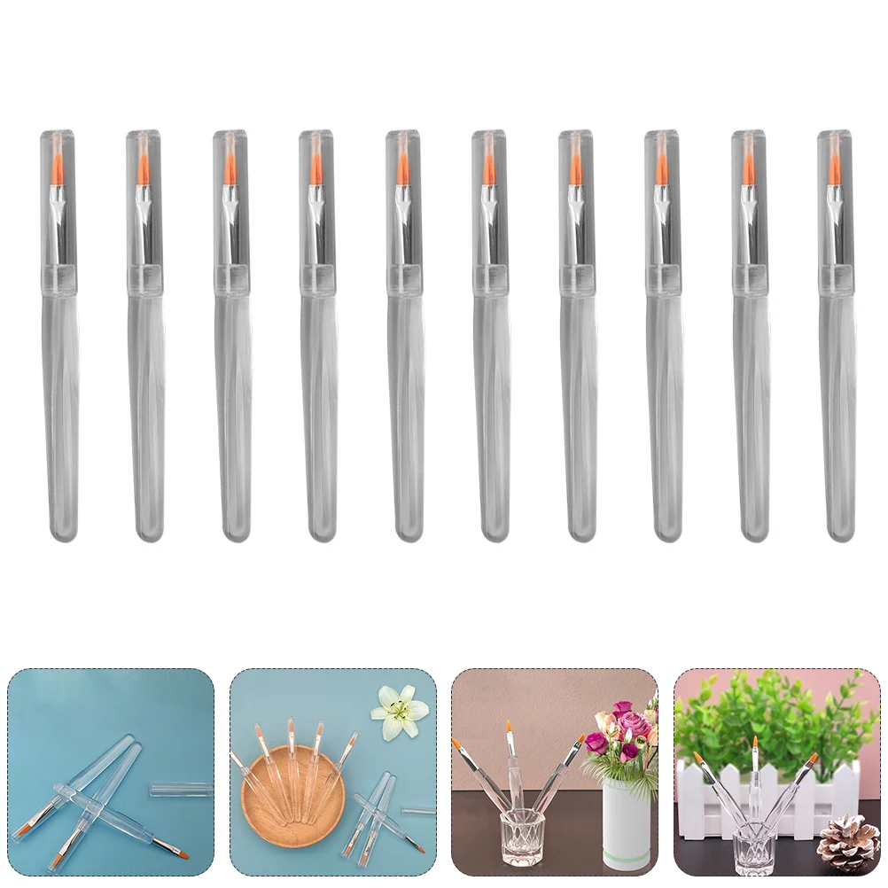 20Pcs Man-Made Fiber Lip Balm Brushes Lipstick Applicators Makeup Tools for Smooth Lip Color Precise Lines and Eyelid Use