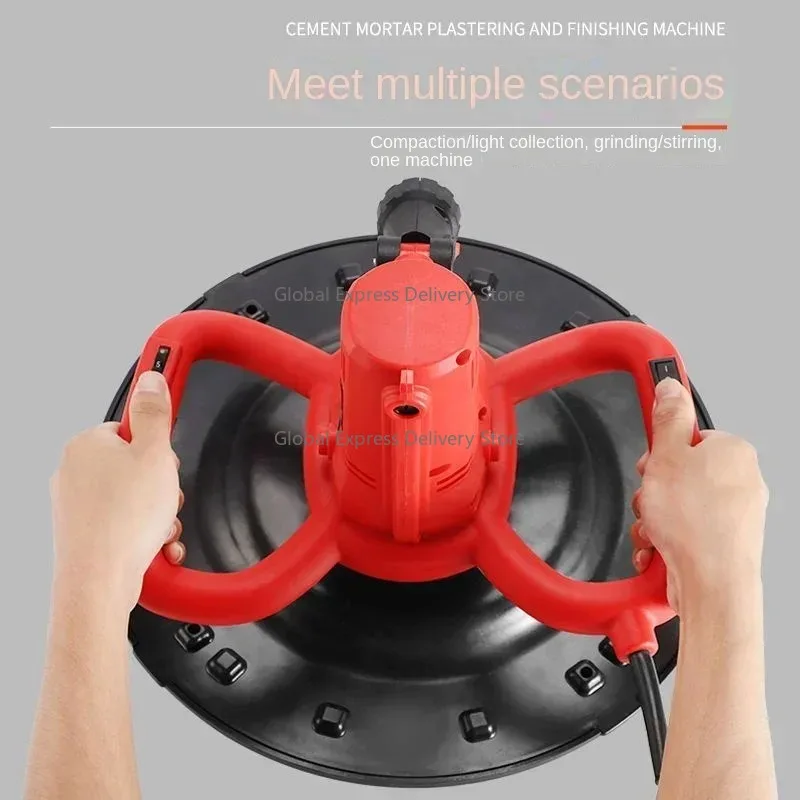 Portable 220vElectric Concrete Troweling Machine For Wall And Ground, Hand-held Lithium Light Collector, Mortar Polishing Machin