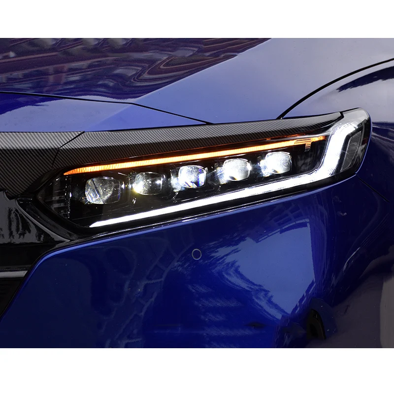 

LED Car Running Light Headlight Replacement for Honda Accord 2018 2019 2020 2021 2022 10th Beams Headlights Kit Modify Parts