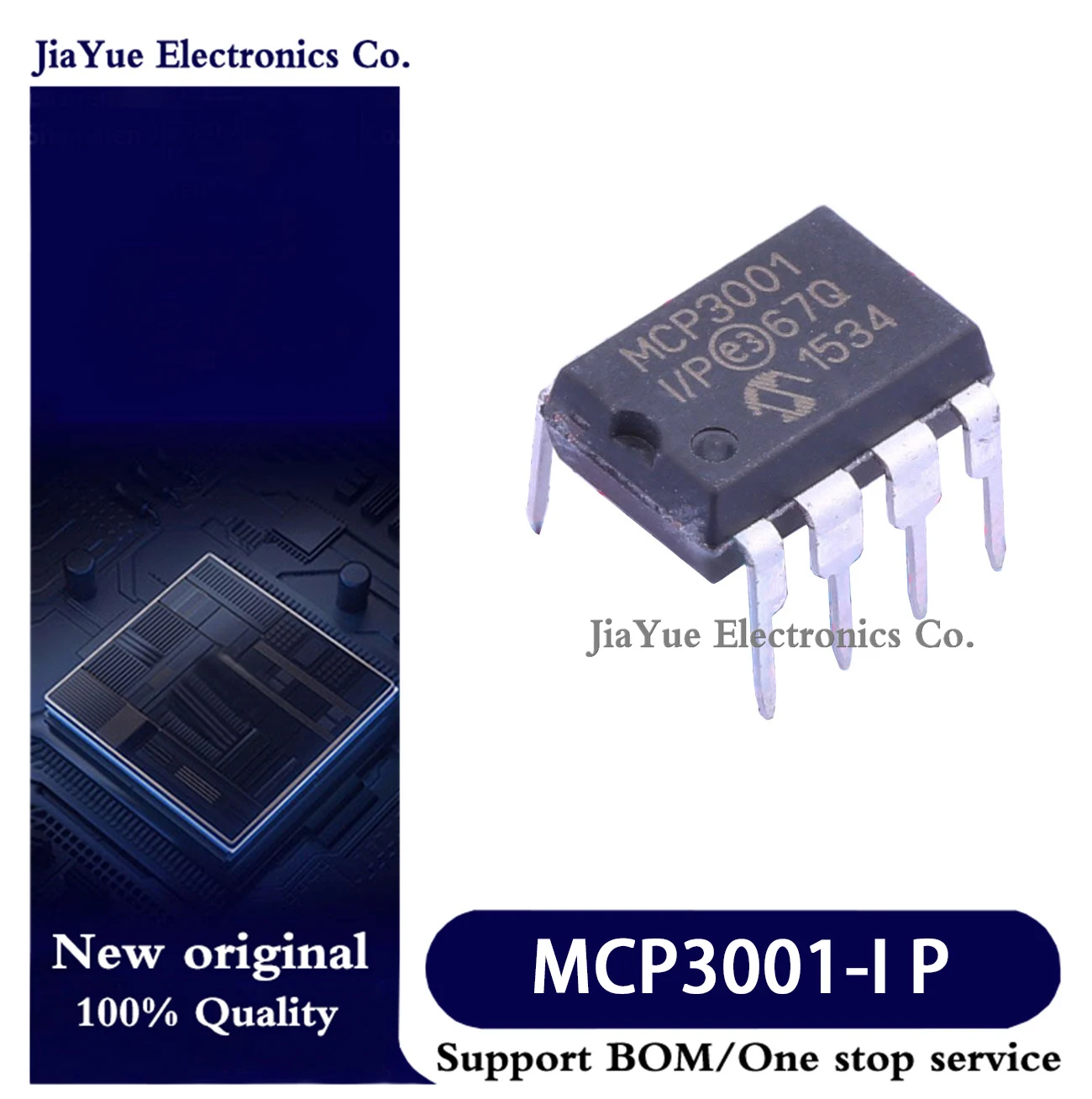 5-10pcs/lot100% New original chips MCP3001-I/P  PDIP-8 Analog-to-digital conversion chip ADC