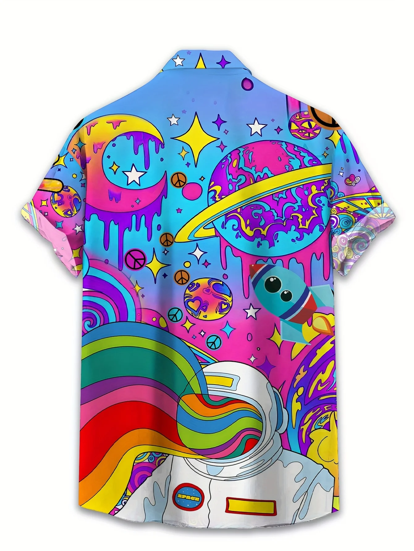 New Hawaiian Men's Shirt 3D Balloon Dog Print Fashion Lapel Top Comfortable Casual Men's Short Sleeve Shirt G view 2