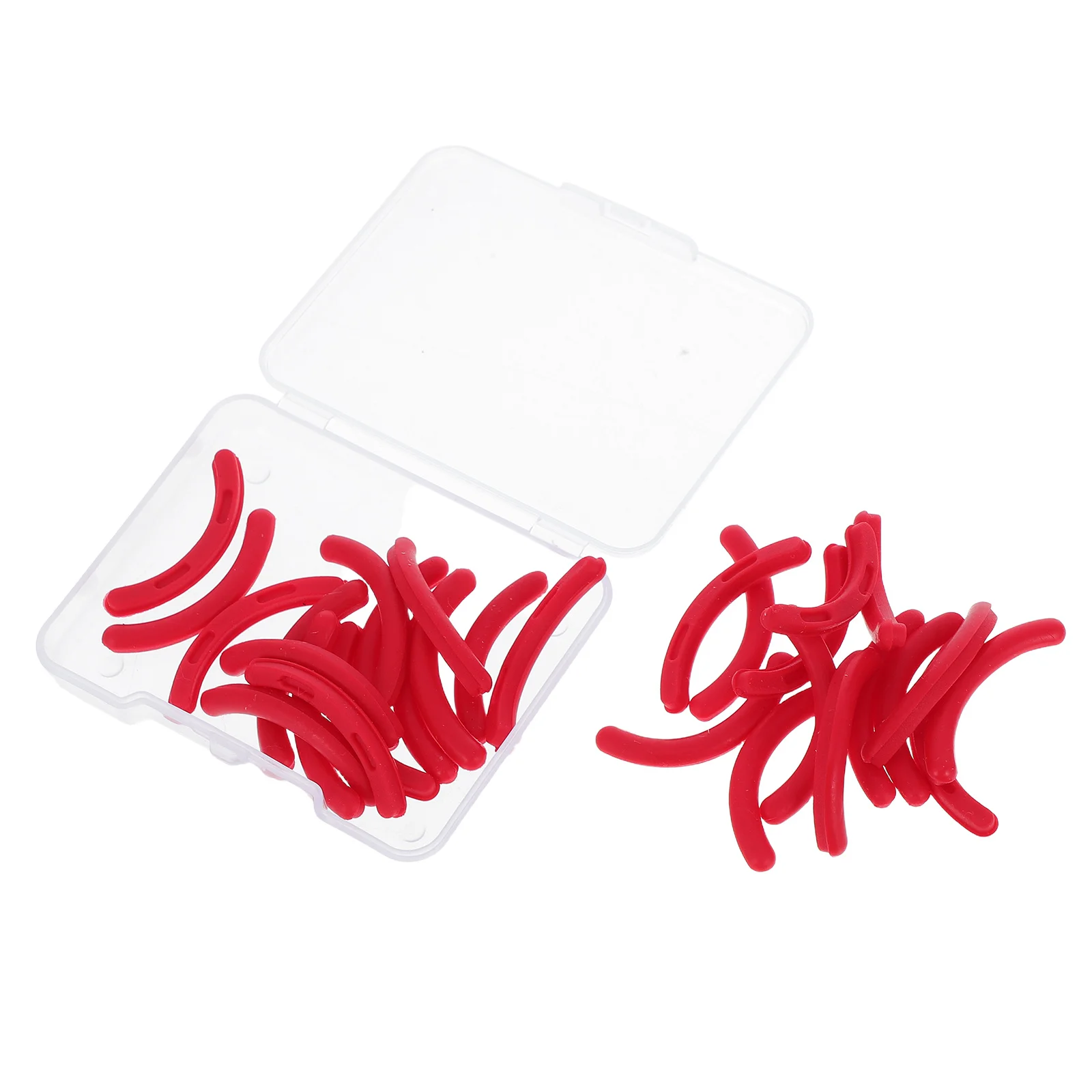 

30Pcs Eyelash Curler Refill Pads Elastic Universal Fit Durable Soft Cushion Storage Box Eyelash Curler Pads Refill