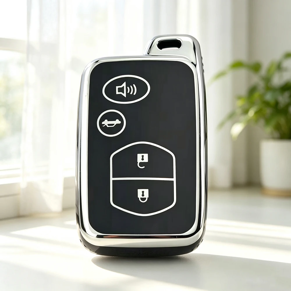 4 Button TPU Remote Car Key Case for Lexus LC 200 for Toyota Prius 30 Alpha Aqua Land Cruiser Auris Key Cover Holder 2012 - 2014