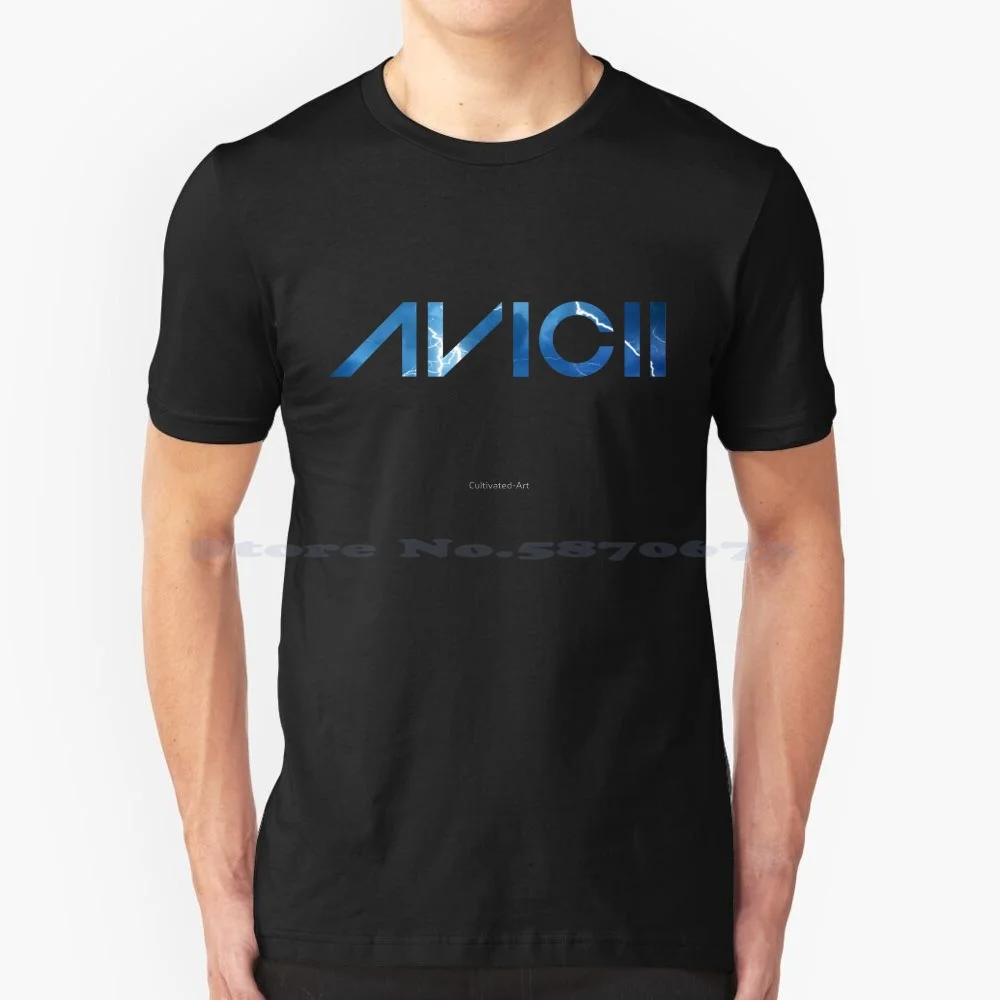 Avicii Lightning T Shirt 100% Cotton Tee Avicii Dj Avicii Edm Odesza Slander Excision Dubstep Plur Bass Head Basshead