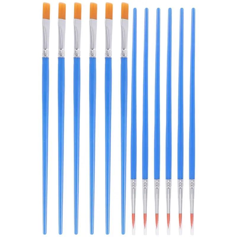 100 Pieces Kids Paint Brushes Set For Watercolor Oil Painting Flat +Pointed Brush For Body Face Nail Craft Art Top-Rated