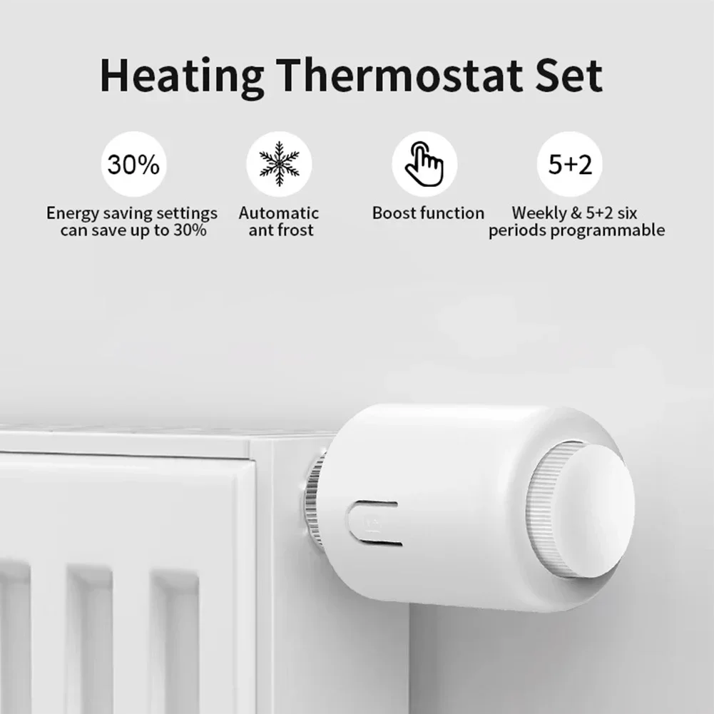 

1pcs 3.0 Smart TRV Radiator Actuator Valve Programmable Thermostat Temperature Heater,Work For Alexa Home Improvement