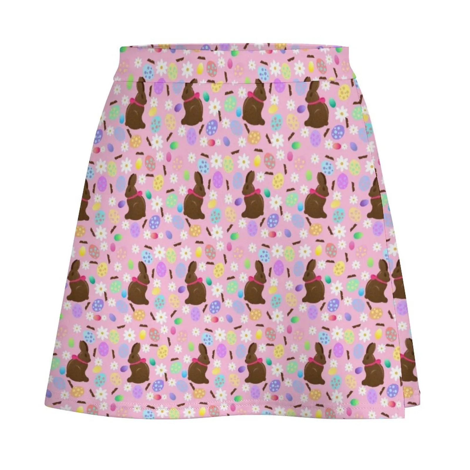 Chocolate bunnies Mini Skirt skirts for womens 2024 Skort for women