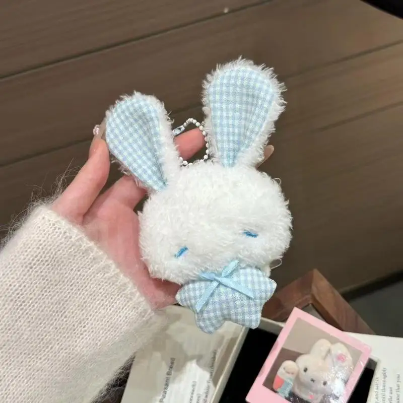 Kawaii Mini-Hasen-Plüsch-Schlüsselanhänger, Niedlicher Engel-Hase, Stofftier, Weicher Tier-Taschenanhänger, Dekoration für Kinder und Mädchen, Geschenk – Detail 4