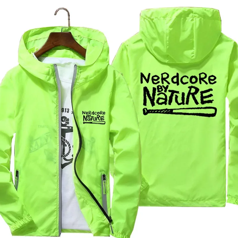 Men Naughty By Nature Old School Rap Skateboardinger Music Band Hooded Bomber Zipper Thin Windbreaker Coat Pilot Jacket Clothing