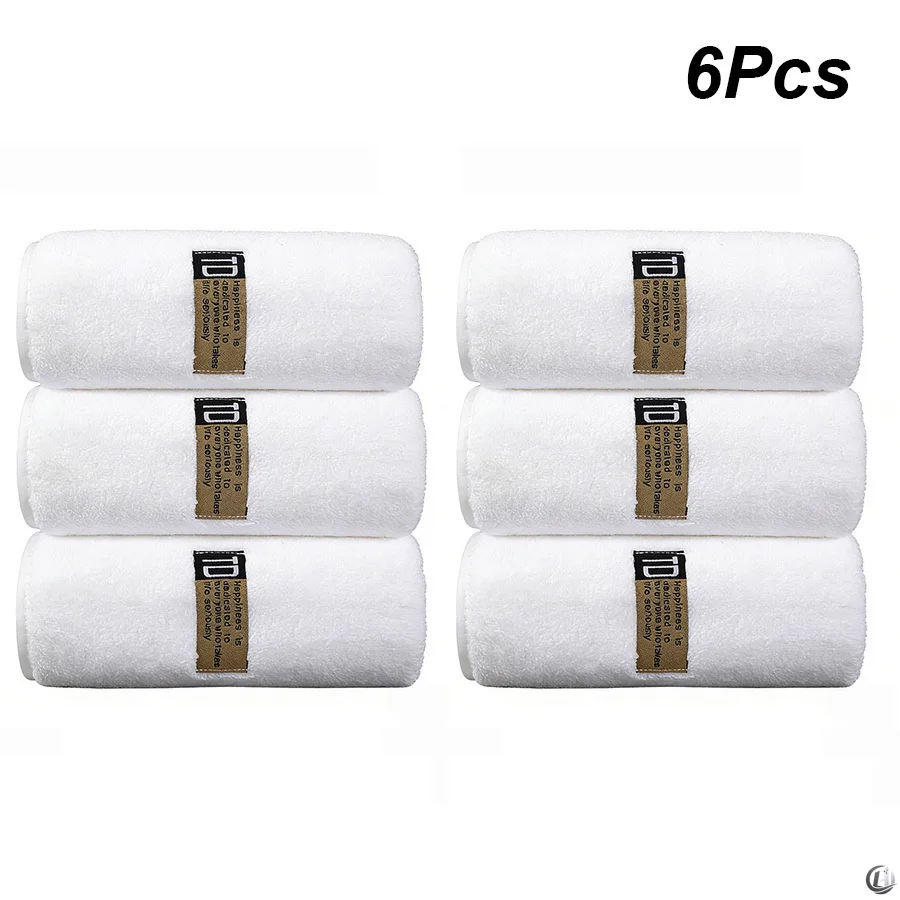 6-teiliges Mikrofaser-Handtuch-Set, 40x80cm/15,7"x31,5" Handtuch, weich, saugfähig, verdickt, schnelltrocknend, für Badezimmer, Hotel, Salon, Spa – Detail 10