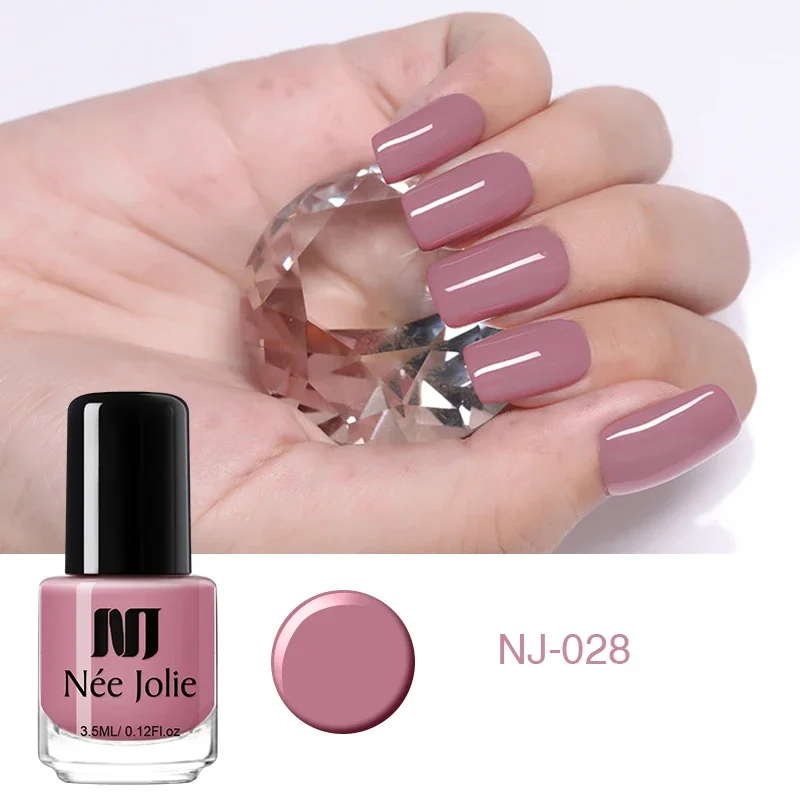 NEE JOLIE Coffee Gray Red Series Nail Polish Varnish Decoration