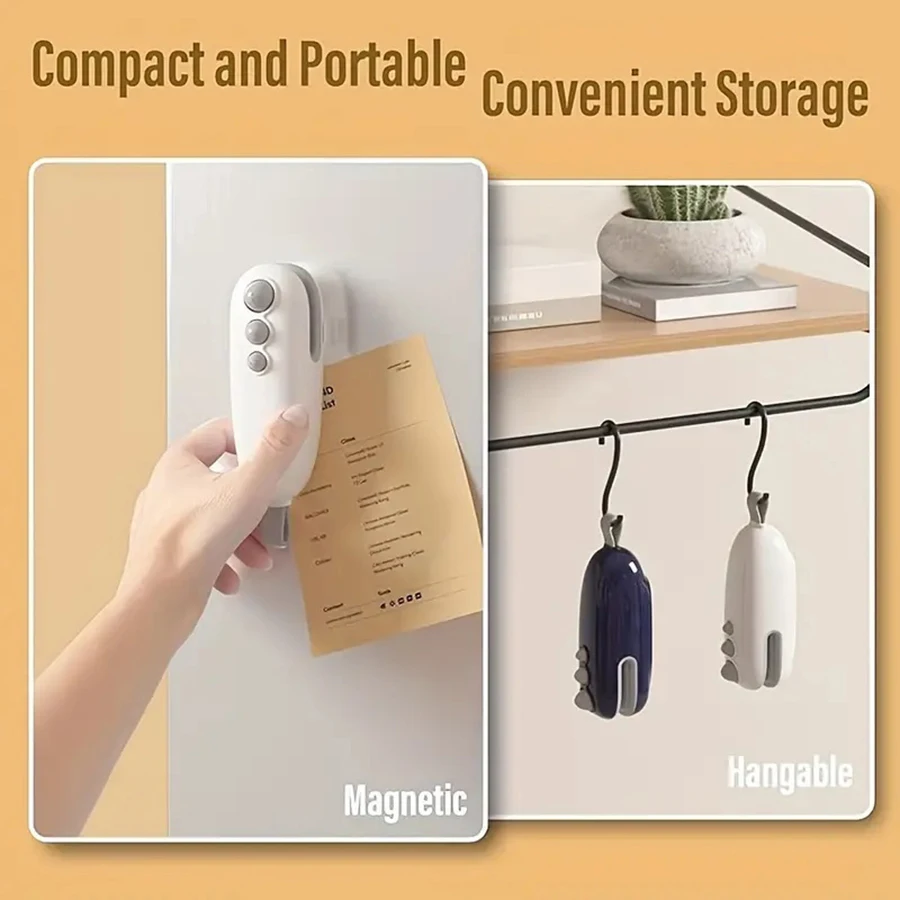 آلة ختم الأكياس الصغيرة، آلة ختم الأكياس المغناطيسية المحمولة القابلة لإعادة الشحن، حفظ الطعام