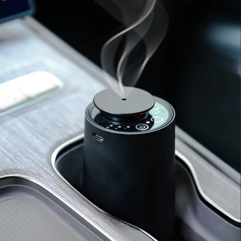 Car Cup Holder Aroma Diffuser Car Perfume USB Charging Aromatherapy Oil Diffuser Car Air Freshener Fragrance Diffuser