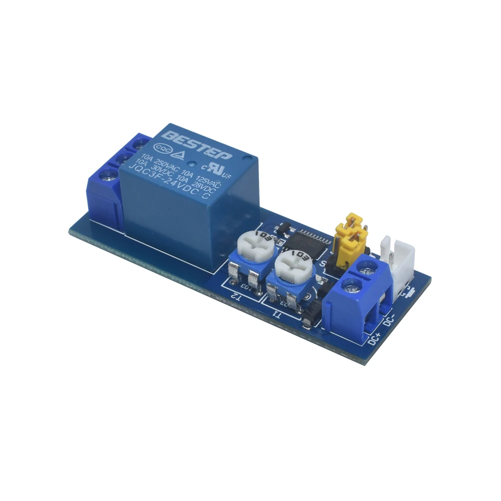 DC 5V 12V 24V Infinite Cycle Delay Timing Time Relay Timer Control ON-OFF Loop Switch Module Double Adjustable 0-100 Mminutes