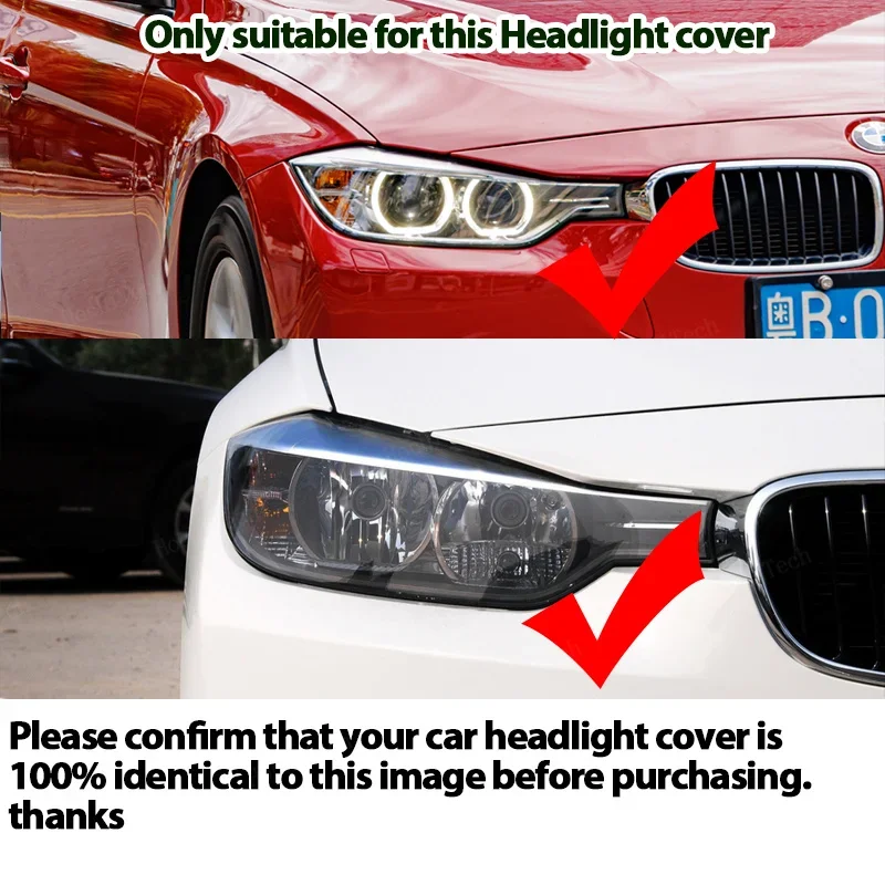 Car Transparent Housing Front Headlights Lens Shell Cover Glass Lampcover Lampshade For BMW 3 Series F30 F31 F35 2013-2015