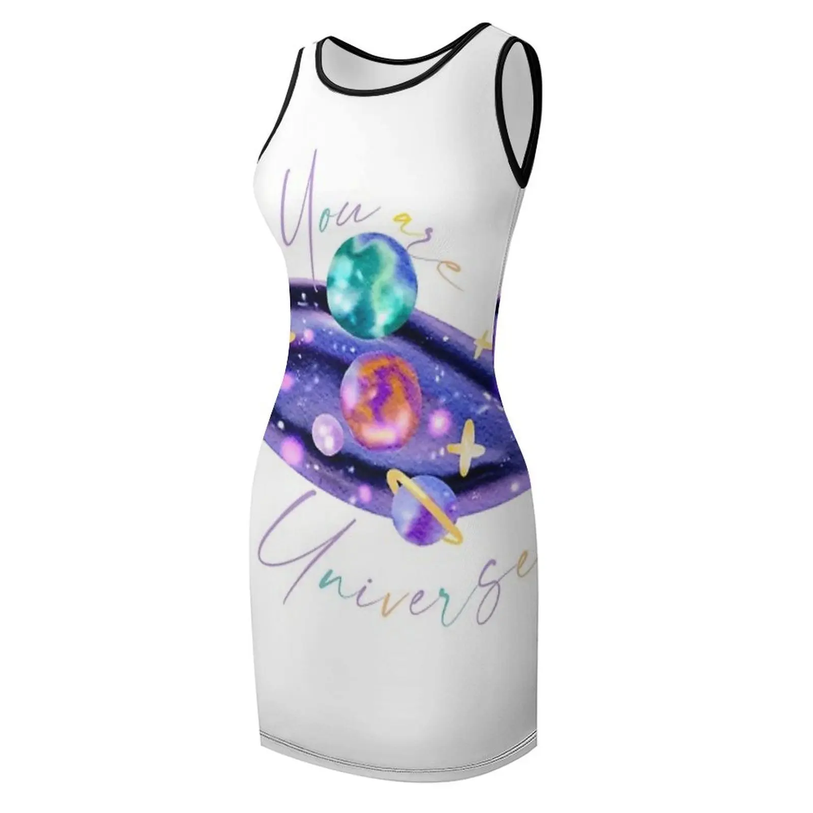 You're My Universe T-Shirt Sleeveless Sundress elegant guest wedding dress evening dress ladies Dress vintage