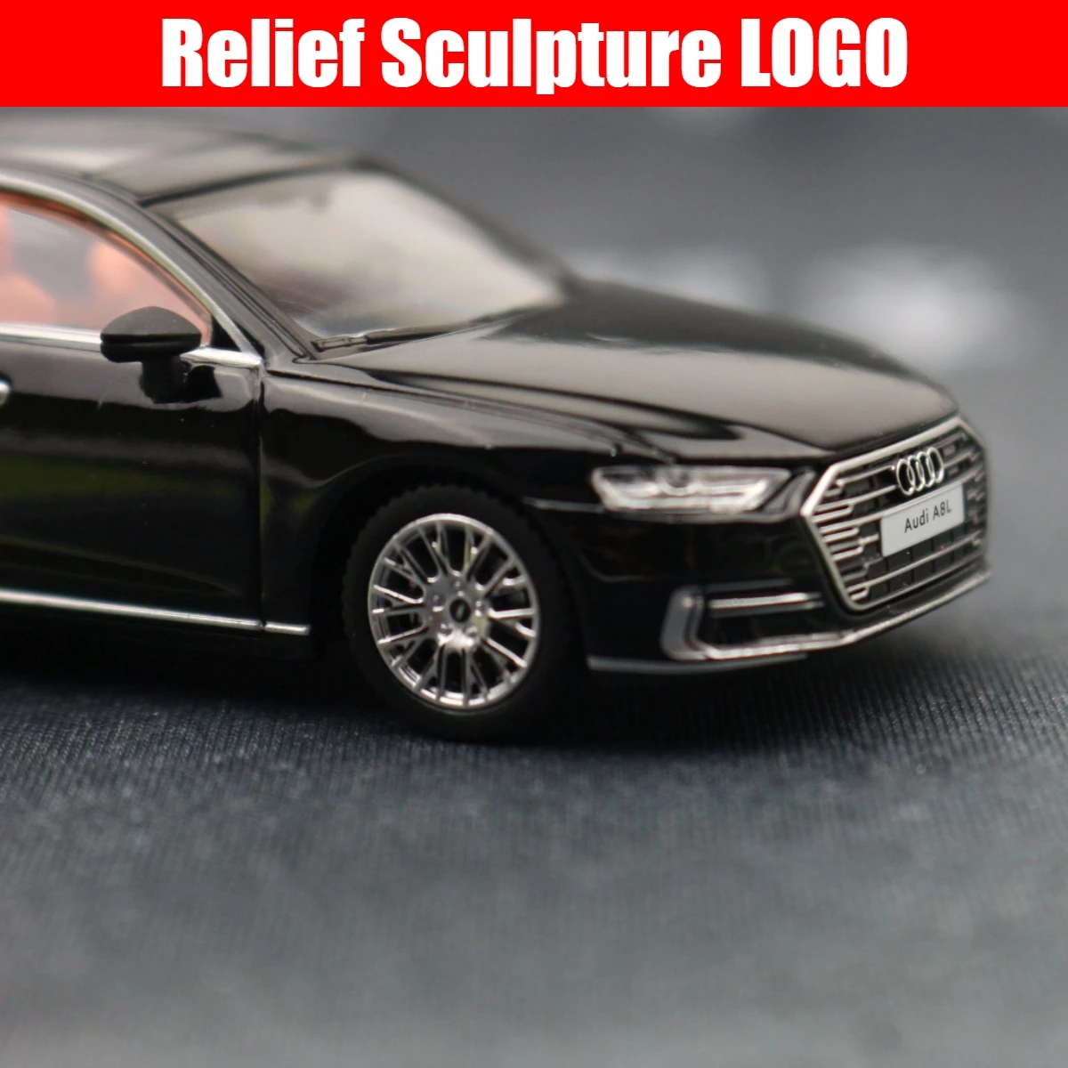 Audi A8 Sedan Miniature Model Toy, 1:64 Rodas Livres, Veículo Automóvel, Liga Fundida, Coleção Premium, Presente para o Natal, Meninos