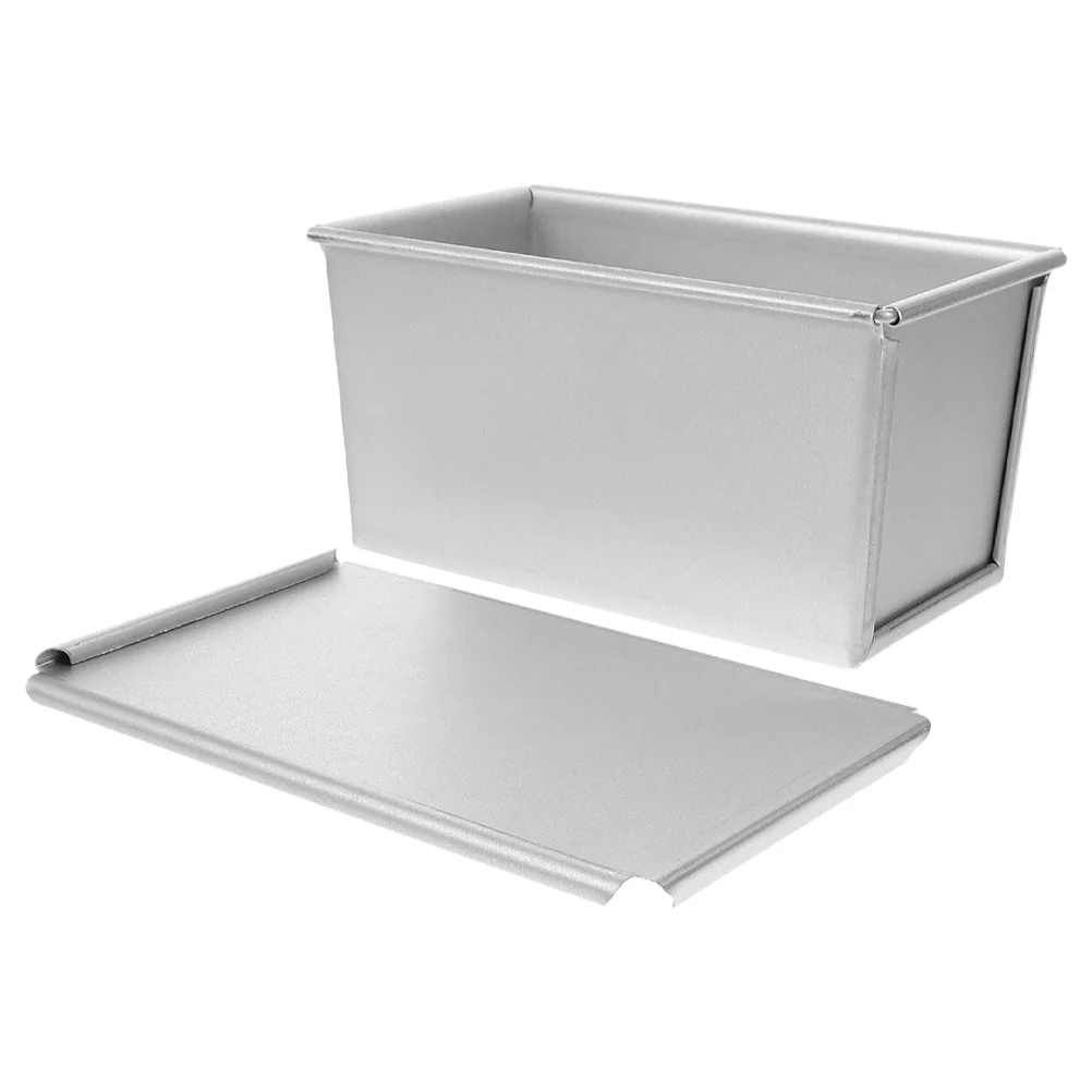 

Metal Loaf Pan Lidded Toast Mold Non-Stick Bread Baking Mold for Kitchen and Bakery Loaf Pan with Lid Molds for Baking