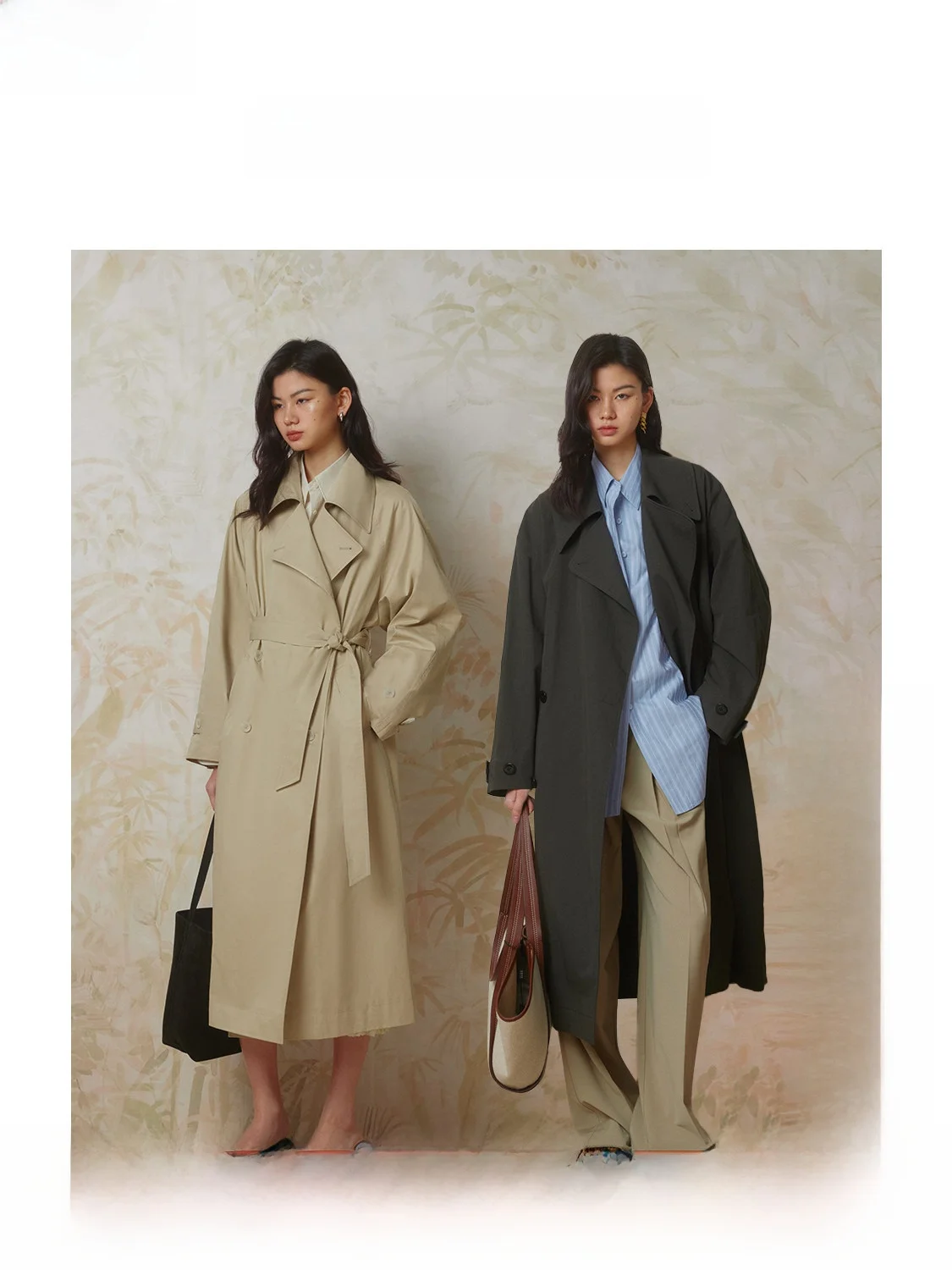 

Женская хлопковая ветровка свободного кроя, весна 2025, новинка, с большим воротником, в корейском повседневном стиле, с длинными рукавами