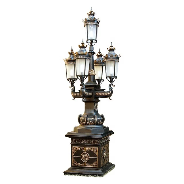 

Oem European Classical Luxury Electric IP65 Decorative Cast Aluminum Garden Light Project Outdoor Landscape Villa Pathway Park