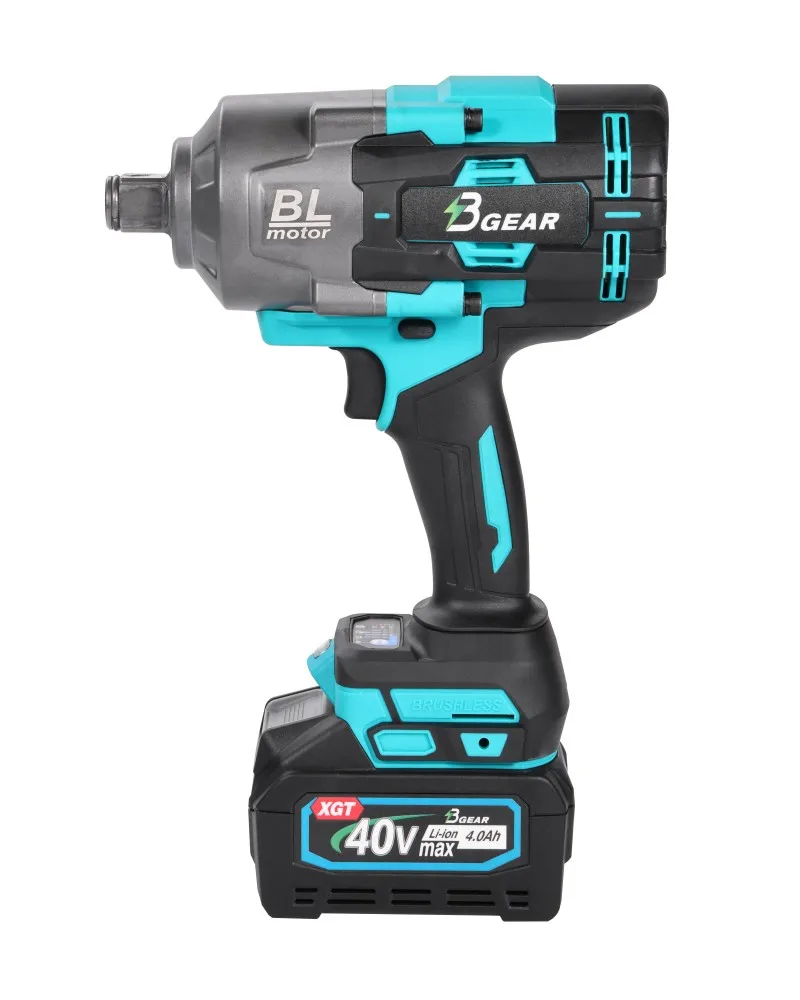 2100N.M Brushless Cordless Electric Impact Wrench Rechargeable 3/4